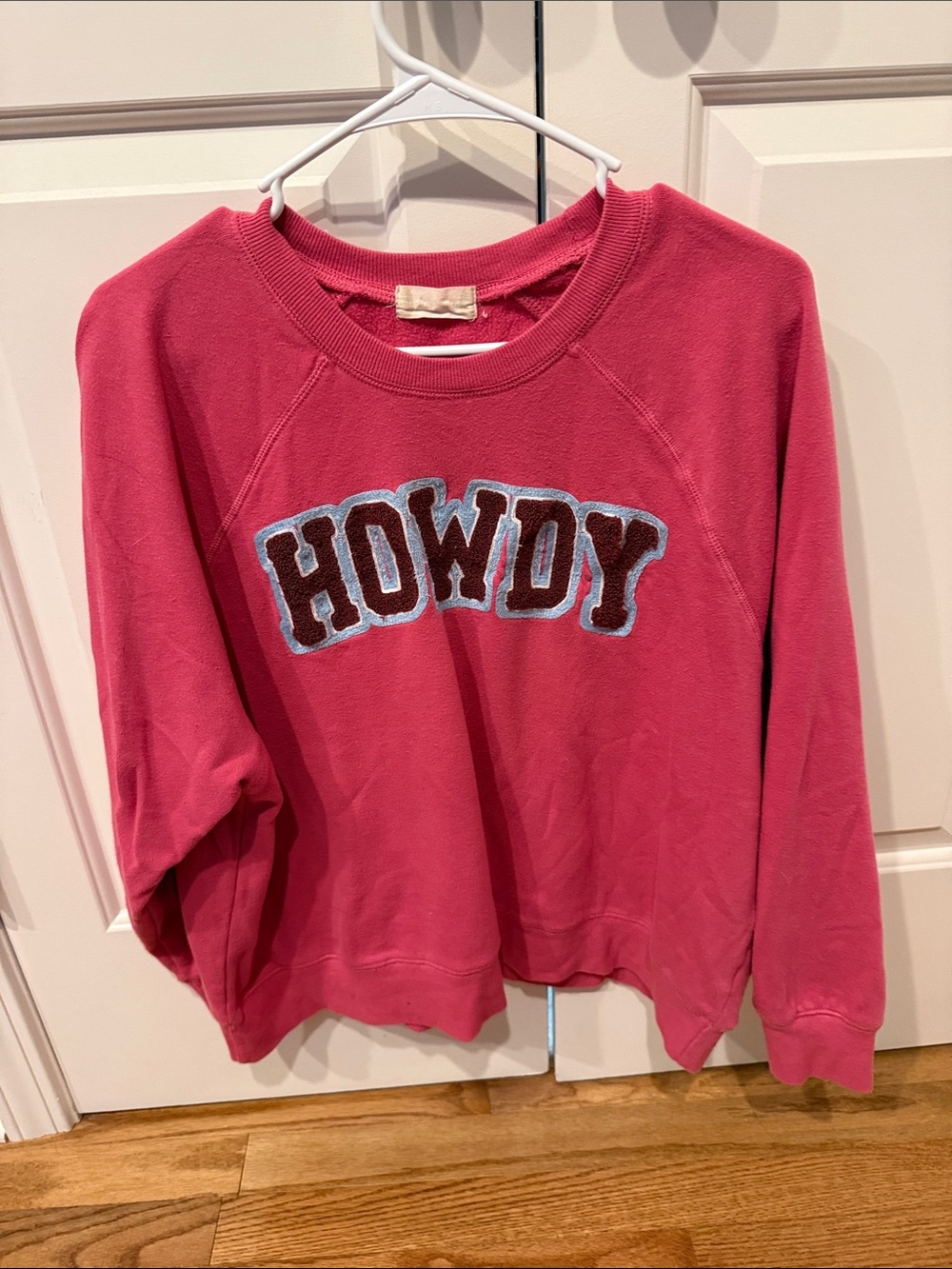 Altar'd State Pink 'HOWDY' Crewneck Sweatshirt